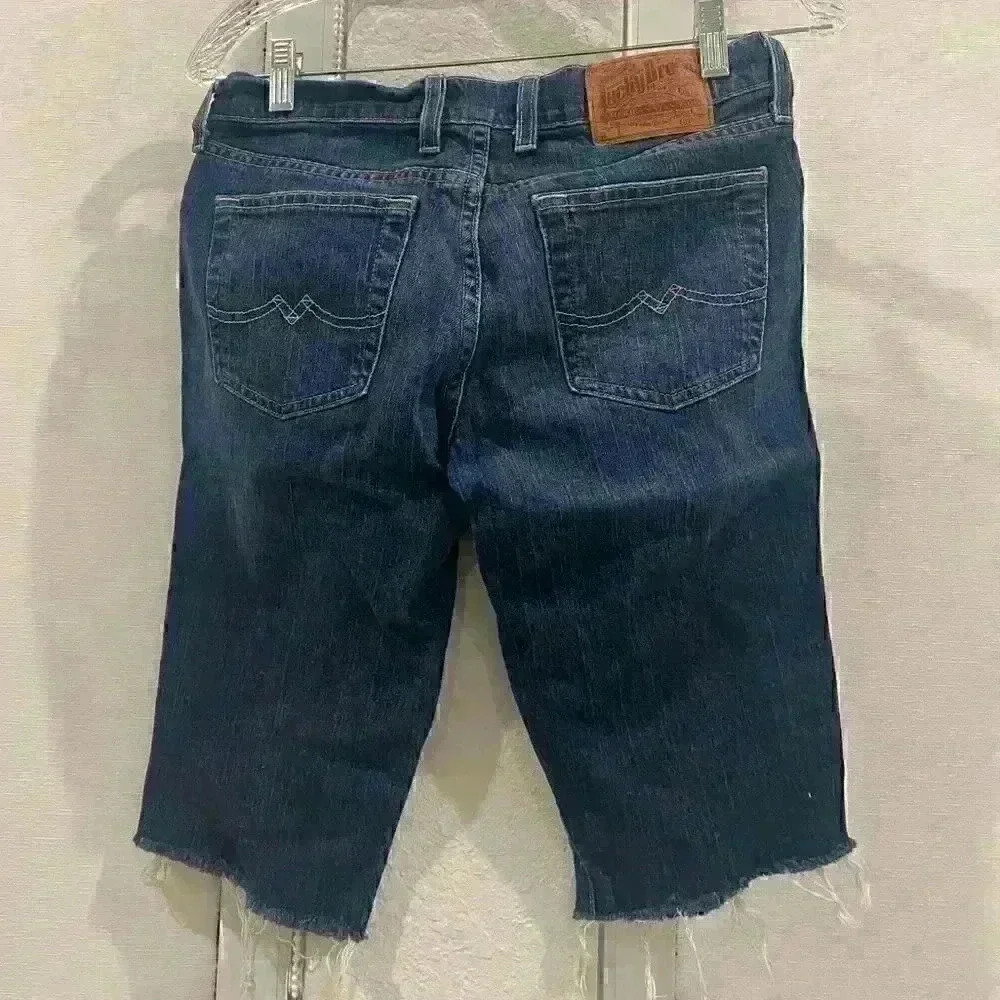 LUCKY BRAND sweet n low Jean shorts | Womens Sz 27 LONG | EUC - Picture 2 of 5